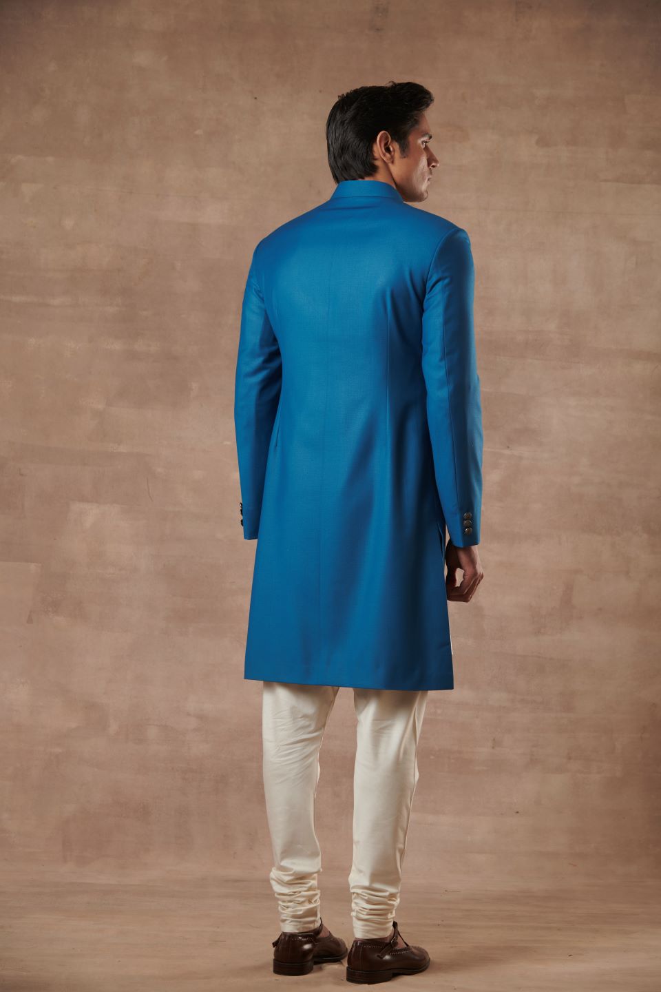 CLASSIC BLUE SHERWANI SET 5