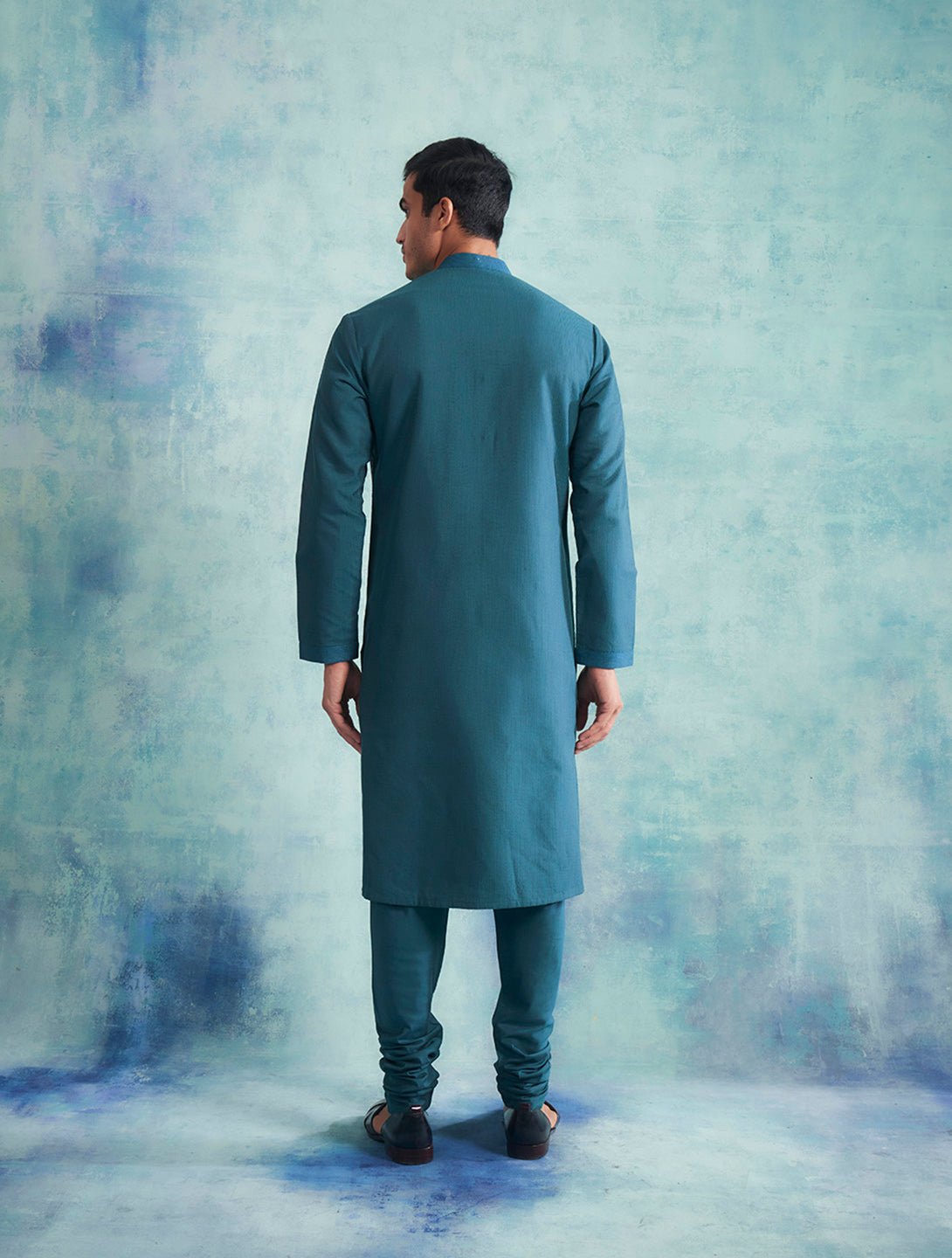 TEAL APPLIQUE KURTA SET 2