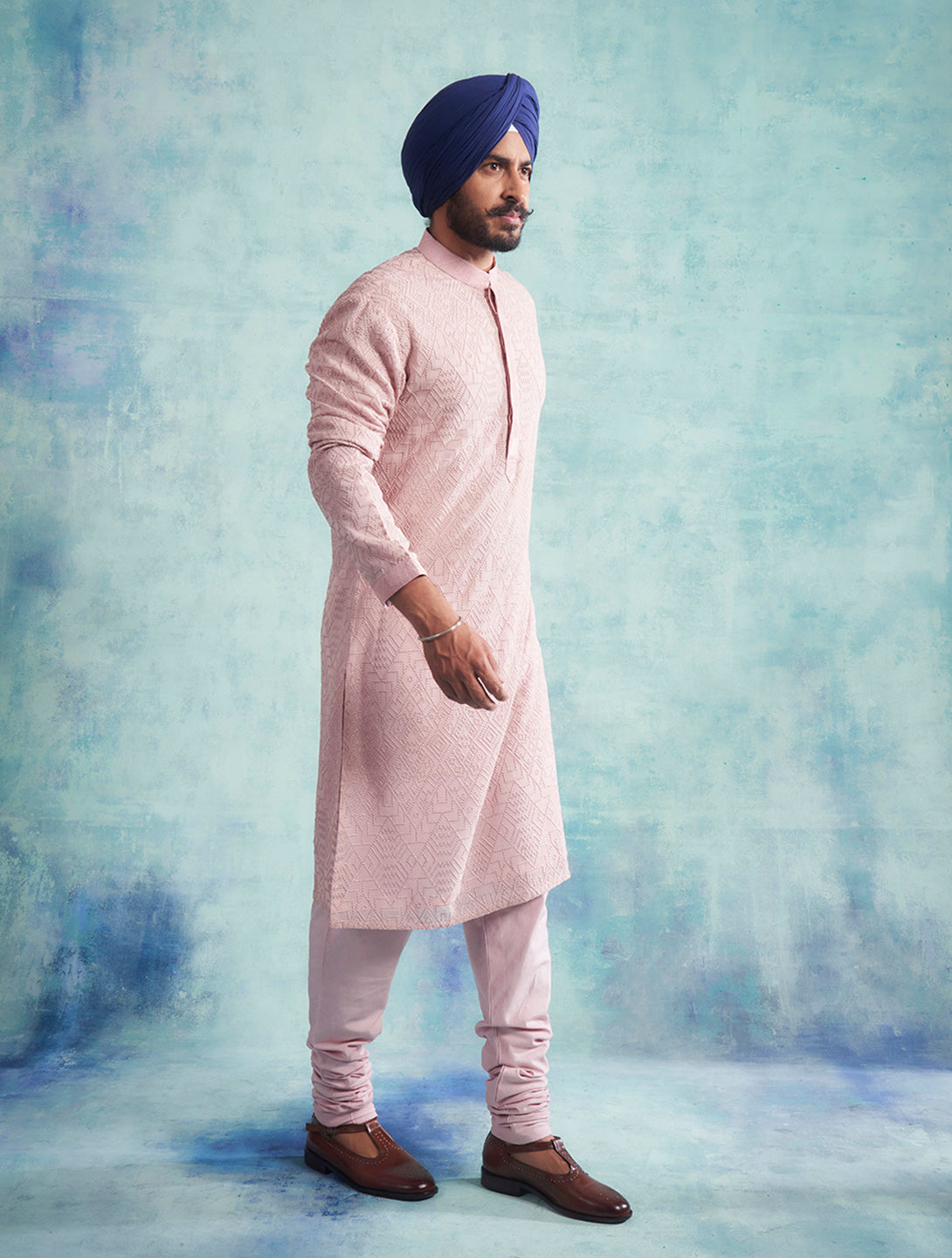 PINK EMBROIDERED KURTA SET 2