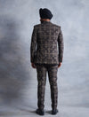 BLACK STATEMENT EMBROIDERED SUIT 5