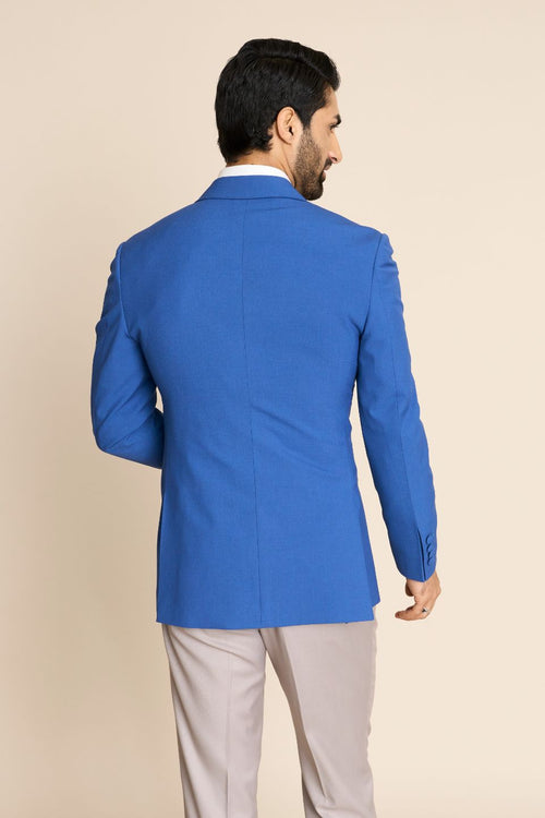 BLUE DOUBLE BREASTED BLAZER